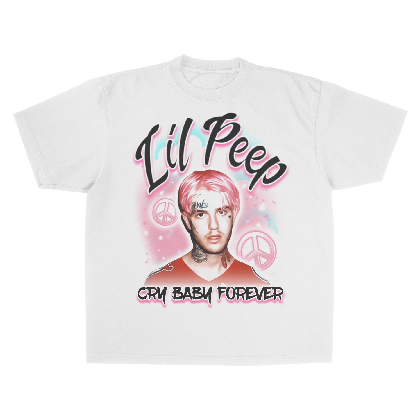Lil Peep Airbrush Cry Baby Forever Tee