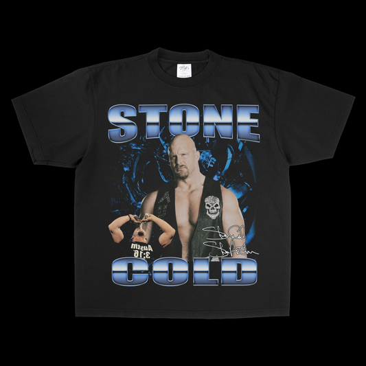Stone Cold 90s Wrestling Tee