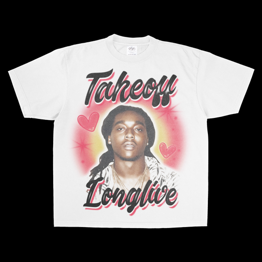 Takeoff Longlive Airbrush Tee