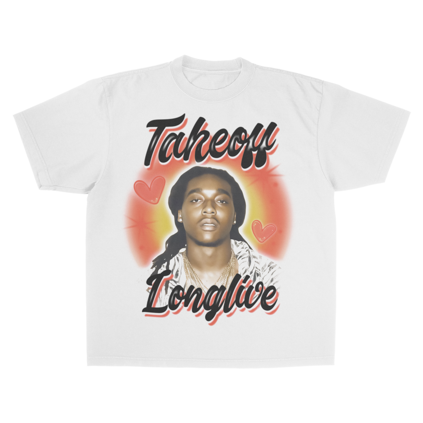 Takeoff Longlive Airbrush Tee