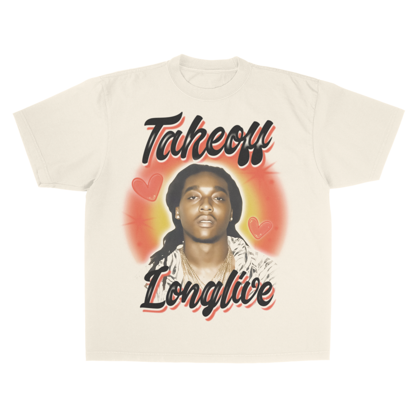 Takeoff Longlive Airbrush Tee