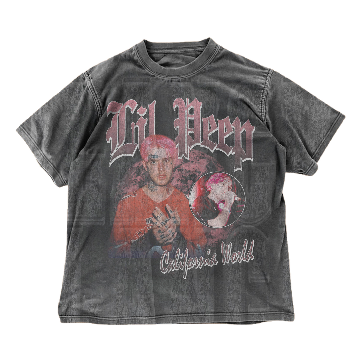 Vintage Lil Peep Bootleg Rap T-shirt, a retro design celebrating the late rapper. High-quality print and comfortable fit, perfect for hip-hop and emo fans.